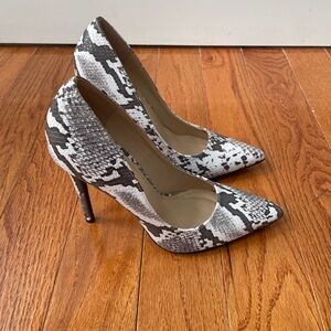 Snakeskin Stiletto Heels